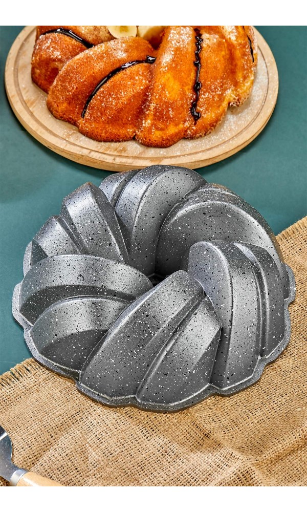 Esra Döküm Granit Kek Kalıbı 26 cm - Gri