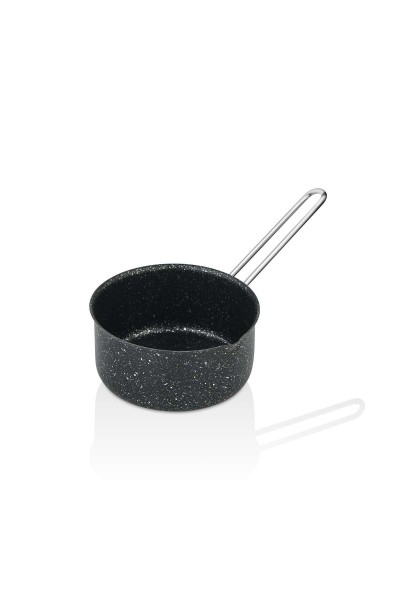 Granit Sütlük ve Sosluk 14 cm - Siyah İndüksiyonlu Mini Tencere Granit Sütlük ve Sosluk 14 cm - Siyah İndüksiyonlu Mini Tencere