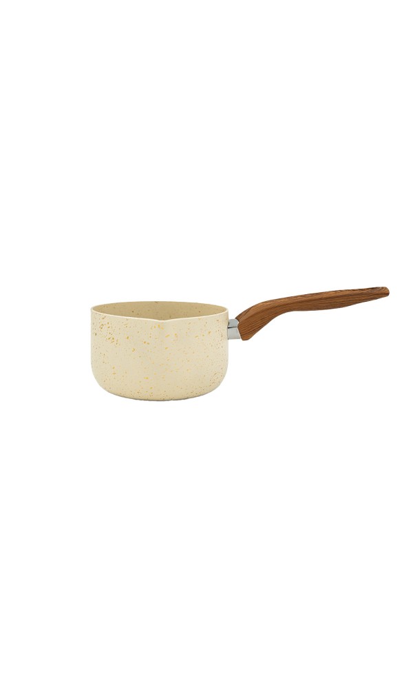 Lufian Granit Lüks Sütlük 12 cm - Ahşap Desenli Sap
