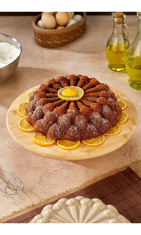Prizma Döküm Granit Kek Kalıbı 26 cm - Siyah