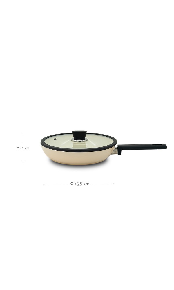 Vista Seramik Tava 30 cm - Krem
