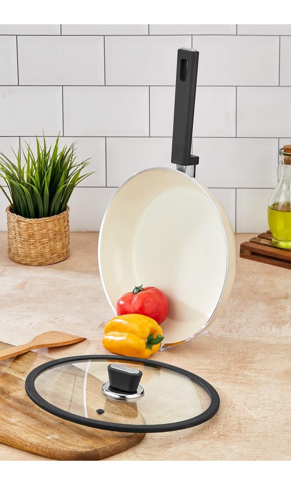 Vista Seramik Tava 30 cm - Krem