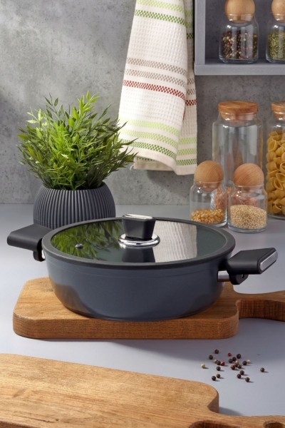 Vista Seramik Kapaklı Basık Pilav ve Karnıyarık Tenceresi 26 cm