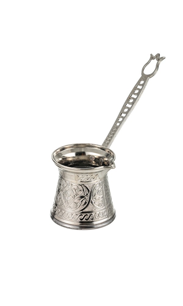 Zamak 3 Kahve Cezvesi Gümüş Renk 140 ml. 2-3 Kişilik