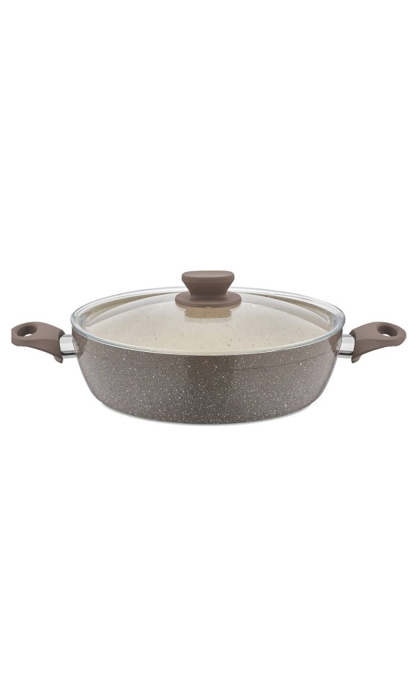 Panamera Granit Pilav ve Karnıyarık Tenceresi 24 cm - Kahverengi