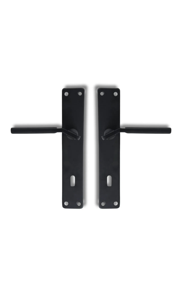 Azra Aynalı Elisa Ayna Oda Kapı Kolu Siyah 1 takım (Montaj vidaları dahildir.)