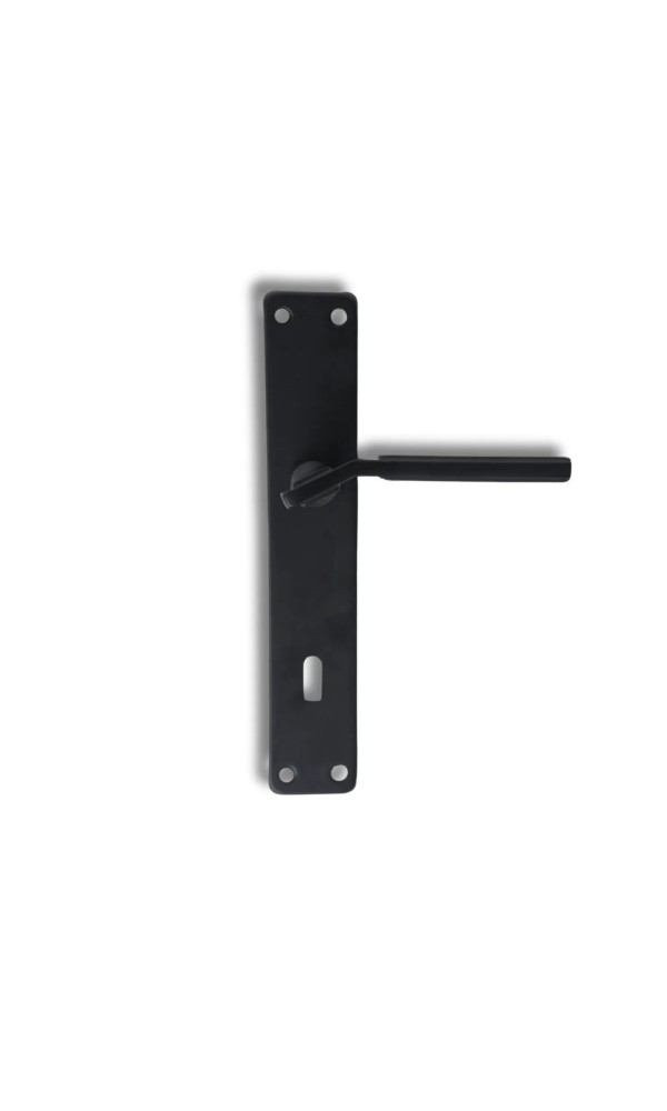 Azra Aynalı Elisa Ayna Oda Kapı Kolu Siyah 1 takım (Montaj vidaları dahildir.)