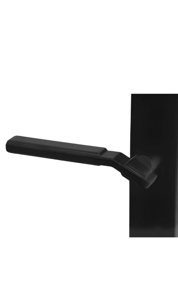 Azra Aynalı Elisa Ayna Oda Kapı Kolu Siyah 1 takım (Montaj vidaları dahildir.)