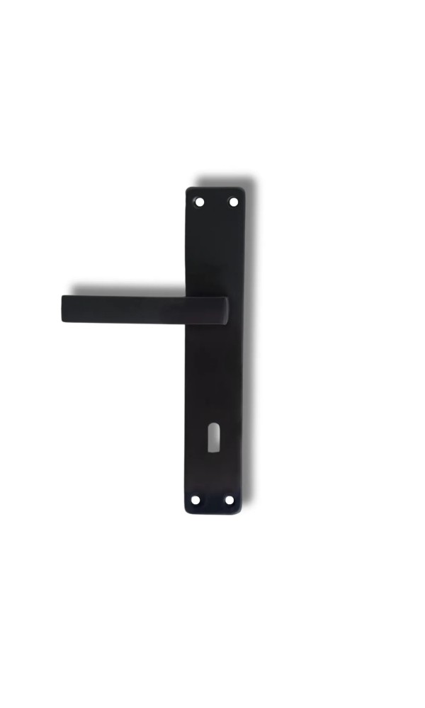 Lama Aynalı Elisa Ayna Oda Kapı Kolu Siyah 1 takım (Montaj vidaları dahildir.)