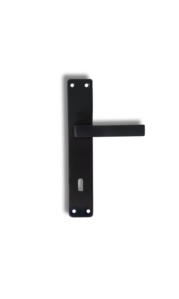 Lama Aynalı Elisa Ayna Oda Kapı Kolu Siyah 1 takım (Montaj vidaları dahildir.)