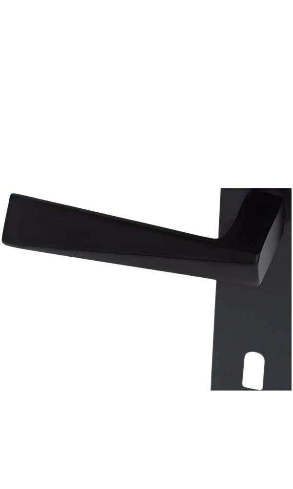 Prizma Aynalı Elisa Ayna Oda Kapı Kolu Siyah 1 takım (Montaj vidaları dahildir.)