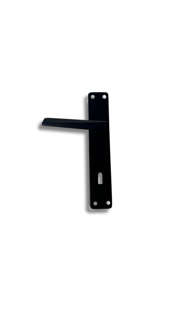 Prizma Aynalı Elisa Ayna Oda Kapı Kolu Siyah 1 takım (Montaj vidaları dahildir.)